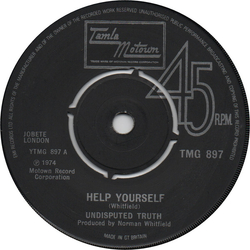 The Undisputed Truth Help Yourself / What It Is? Vinyl 7" USED