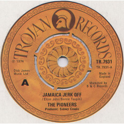 The Pioneers Jamaica Jerk Off / Grandma Grandpa USED VINYL 7INCH 45 RPM SINGLE
