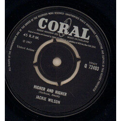 Jackie Wilson Higher And Higher USED VINYL 7INCH 45 RPM SINGLE