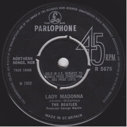 The Beatles Lady Madonna USED VINYL 7INCH 45 RPM SINGLE MONO