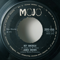James Brown Hey America! Vinyl 7" USED