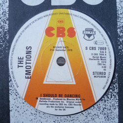 The Emotions I Should Be Dancing USED VINYL 7INCH 45 RPM PROMO