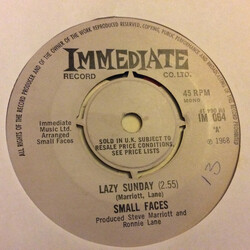 Small Faces Lazy Sunday USED VINYL 7INCH 45 RPM SINGLE MONO