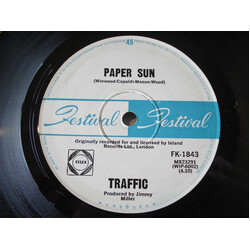 Traffic Paper Sun USED VINYL 7INCH 45 RPM SINGLE
