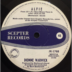 Dionne Warwick The Beginning Of Loneliness USED VINYL 7INCH 45 RPM SINGLE