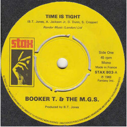 Booker T & The MG's Time Is Tight USED VINYL 7INCH 45 RPM REISSUE MONO