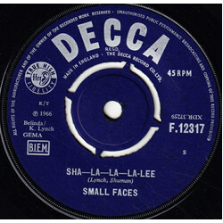 Small Faces Sha-La-La-La-Lee USED VINYL 7INCH 45 RPM SINGLE