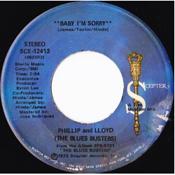 Phillip And Lloyd / The Blues Busters Baby, I'm Sorry USED VINYL 7INCH