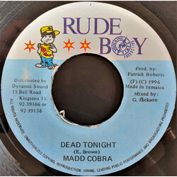 Mad Cobra Dead Tonight USED VINYL 7INCH