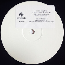 Neon Heights Check Out The White Folks USED VINYL 12INCH PROMO WHITE LABEL