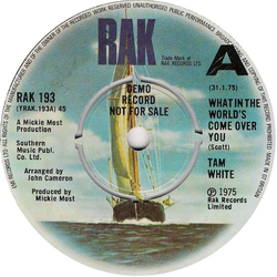 Tam White What In The World's Come Over You Vinyl 7" USED