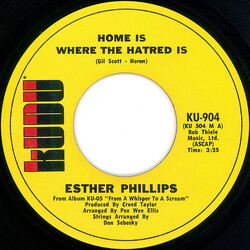 Esther Phillips Home Is Where The Hatred Is / 'Til My Back Ain't Got No Bone USED VINYL 7INCH 45 RPM SINGLE