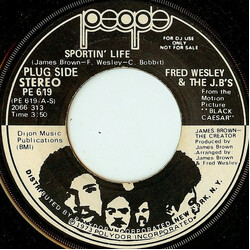 Fred Wesley & The JB's Sportin' Life USED VINYL 7INCH 45 RPM PROMO STEREO