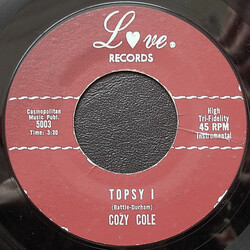 Cozy Cole Topsy USED VINYL 7INCH 45 RPM SINGLE STYRENE