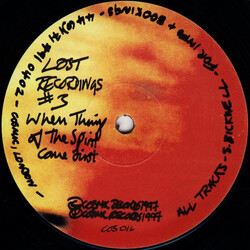 Steve Bicknell Lost Recordings #3 - When Things Of The Spirit Come First VINYL 12" USED