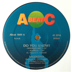 Valentina Do You Know / Waste My Time VINYL 12" USED