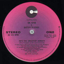 Sister Sledge He's The Greatest Dancer / We Are Family VINYL 12" USED