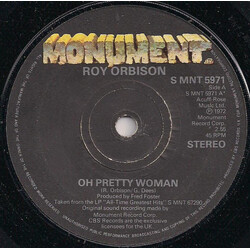 Roy Orbison Oh Pretty Woman USED VINYL 7INCH 45 RPM SINGLE REISSUE