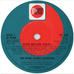 The Frank Barber Orchestra Glen Miller Today USED VINYL 7INCH 45 RPM SINGLE