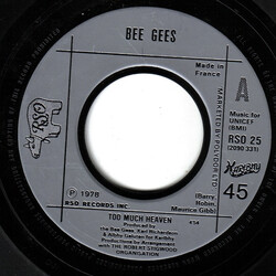 Bee Gees Too Much Heaven USED VINYL 7INCH 45 RPM SINGLE