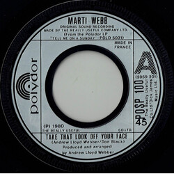 Marti Webb Take That Look Off Your Face USED VINYL 7INCH 45 RPM SINGLE