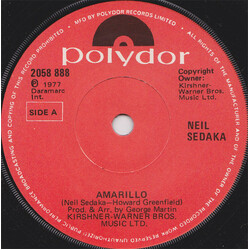 Neil Sedaka Amarillo USED VINYL 7INCH SINGLE