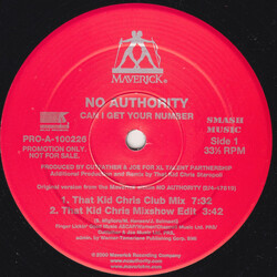 No Authority Can I Get Your Number USED VINYL 12INCH PROMO 33 S RPM