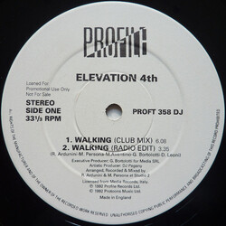 Elevation 4th Walking USED VINYL 12INCH 33 S RPM PROMO
