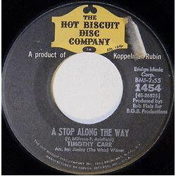 Timothy Carr A Stop Along The Way / Lets Start All Over Again USED VINYL 7INCH 45 RPM SINGLE