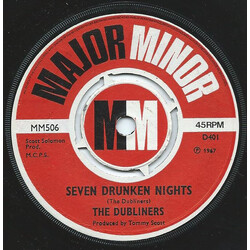 The Dubliners Seven Drunken Nights USED VINYL 7INCH 45 RPM SINGLE