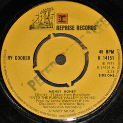 Ry Cooder Money Honey USED VINYL 7INCH 45 RPM SINGLE