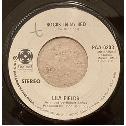 Lily Fields Rocks In My Bed / I'll Get Along Somehow USED VINYL 7INCH 45 RPM