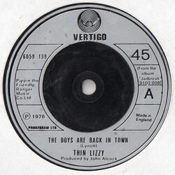 Thin Lizzy The Boys Are Back In Town USED VINYL 7INCH 45 RPM SINGLE