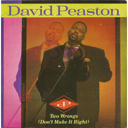 David Peaston Two Wrongs (Don't Make It Right) USED VINYL 7INCH 45 RPM SINGLE STEREO