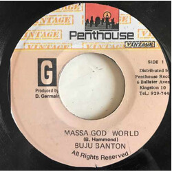 Buju Banton Massa God World USED VINYL 7INCH 45 RPM REISSUE