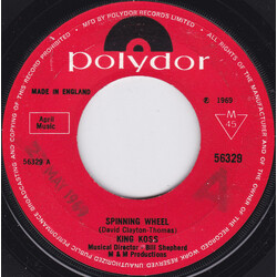 King Koss Spinning Wheel USED VINYL 7INCH 45 RPM SINGLE