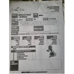 Millionaire Status / UK Allstars (2) The 928 EP USED VINYL 12INCH 45 RPM EP PROMO TEST PRESSING WHITE LABEL