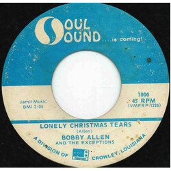 Bobby Allen & The Exceptions Lonely Christmas Tears USED VINYL 7INCH 45 RPM