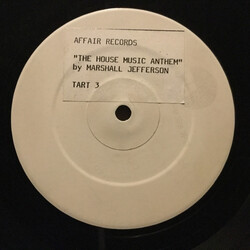 Marshall Jefferson / On The House The House Music Anthem USED VINYL 12INCH WHITE LABEL