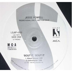 Jesse Powell 'Bout It, 'Bout It USED VINYL 12INCH 33 S RPM PROMO