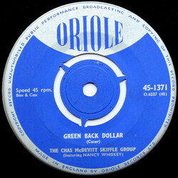 The Chas McDevitt Skiffle Group Green Back Dollar USED VINYL 7INCH SINGLE