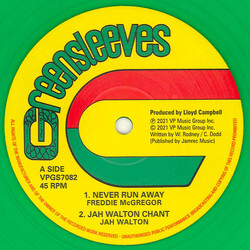Freddie McGregor / Jah Walton / Dennis Walks / The Roots Radics Never Run Away USED VINYL 12INCH 45 RPM RECORD STORE DAY LIMITED EDITION