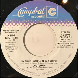 Autumn (2) In Time (You'll Be My Love) USED VINYL 7INCH SINGLE PROMO