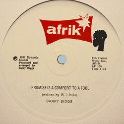 Barry Biggs Promise Is A Comfort To A Fool VINYL 12" USED