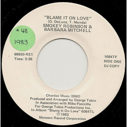 Smokey Robinson / Barbara Mitchell Blame It On Love Vinyl 7" USED