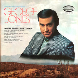 George Jones (2) Where Grass Won't Grow Vinyl LP USED