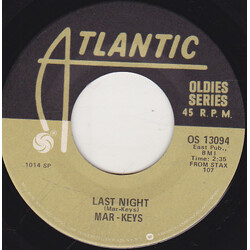 The Mar-Keys Last Night / Philly Dog USED VINYL 7INCH SINGLE 45 RPM