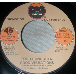 Todd Rundgren Good Vibrations Vinyl 7" USED