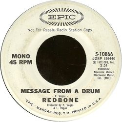 Redbone Message From A Drum Vinyl 7" USED