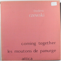 Frederic Rzewski Coming Together / Les Moutons De Panurge / Attica Vinyl LP USED